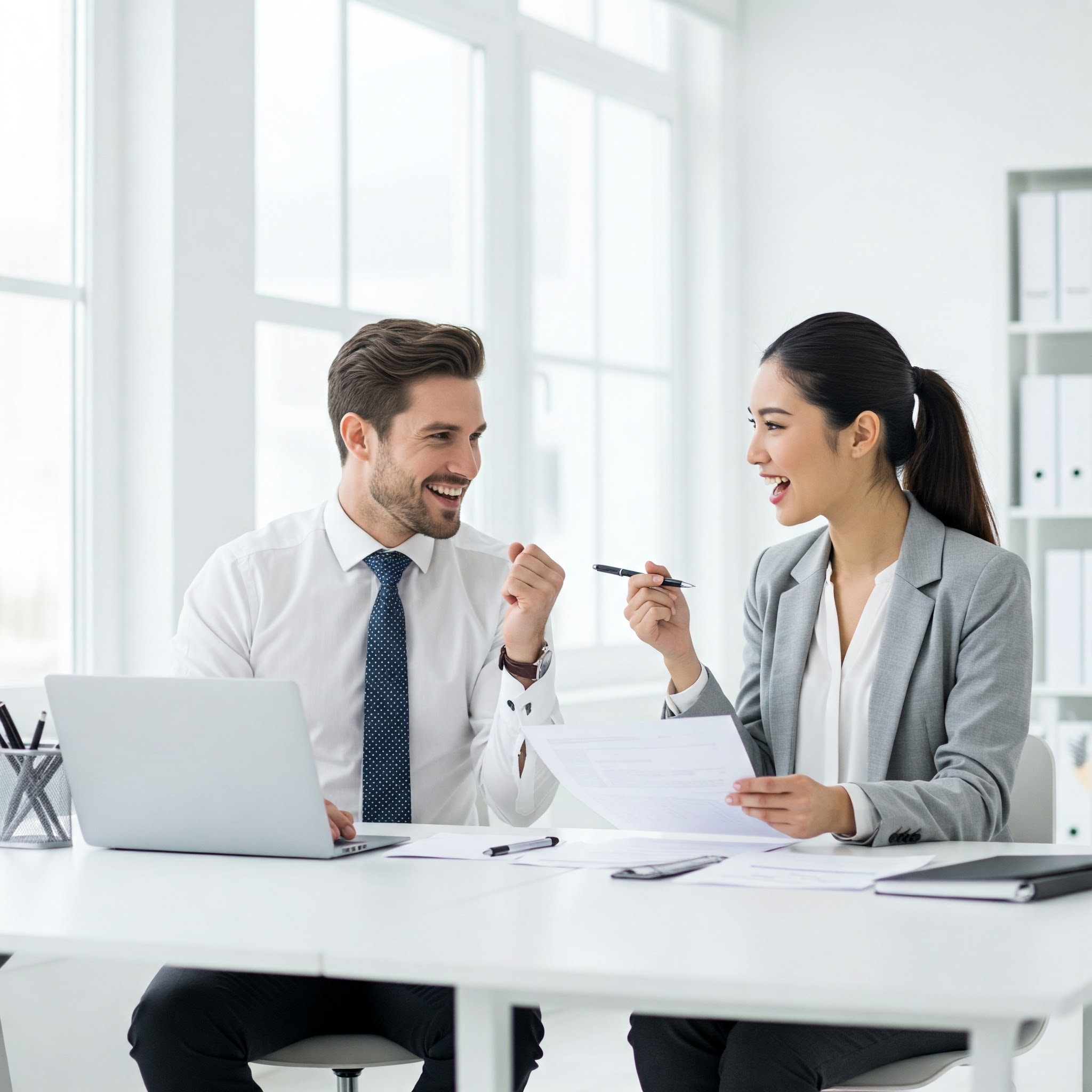 Recruiters working together